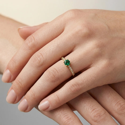 Anillo eternity Green