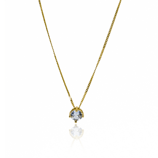 Gargantilla Mini Cubana ss 45 Pasante #5, fabricado en oro 18k por Joyería Caracas, cuenta con certificado de calidad y garantía de por vida.