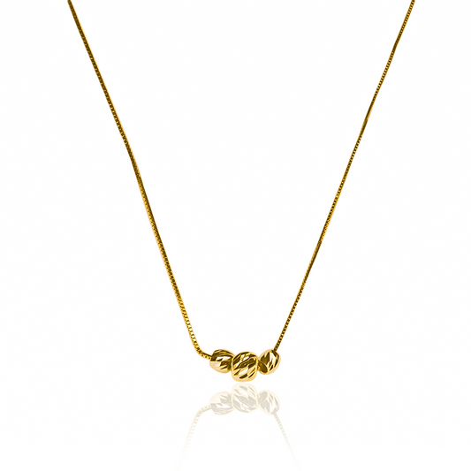 Gargantilla Venecian Style 45 Facetada, fabricado en oro 18K por Joyería Caracas, con un certificado de calidad y garantía de por vida.