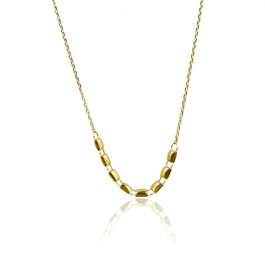 Gargantilla Square Glove, fabricado en oro 18k por Joyería Caracas, cuenta con un certificado de calidad y garantía para toda la vida.