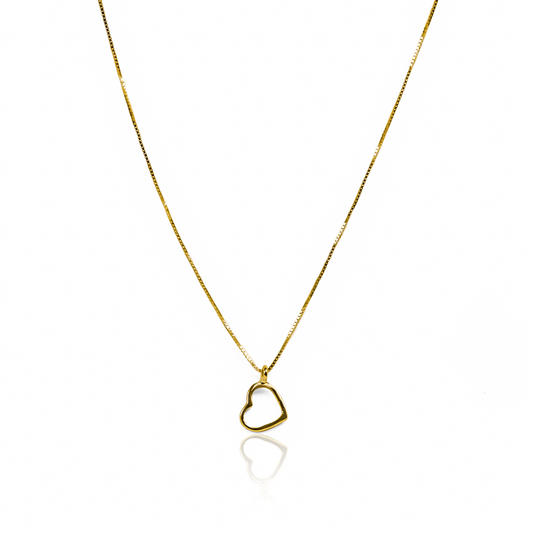 Gargantilla Venecia Style Heart, fabricado en oro 18k por Joyería Caracas, cuenta con un certificado de calidad y garantía de por vida.