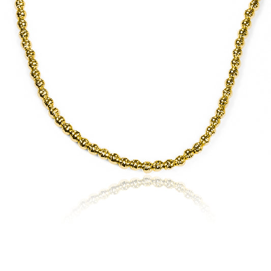 Gargantilla Diamantada 45 I, fabricada en oro 18K por Joyería Caracas, cuenta con un certificado de calidad y garantía de por vida.