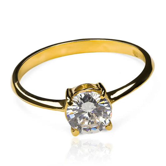 Anillo de compromiso heart box de Joyería Caracas, hecha de oro 18k y viene con un certificado de calidad y garantía de por vida.