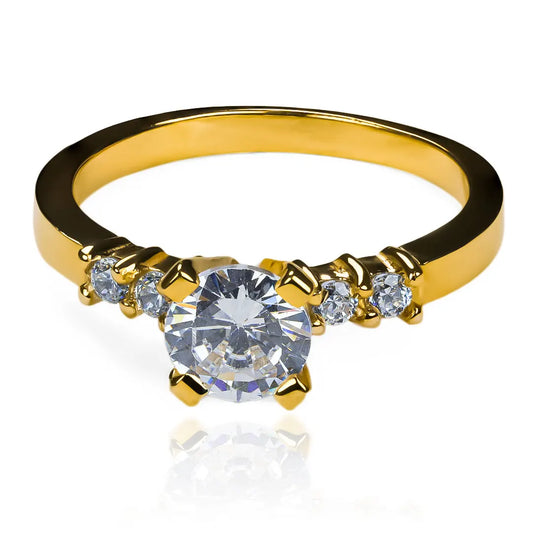 Anillo de compromiso nesJüa de Joyería Caracas, hecho en oro 18k y acompañado por un certificado de calidad y garantía que asegura su durabilidad de por vida.