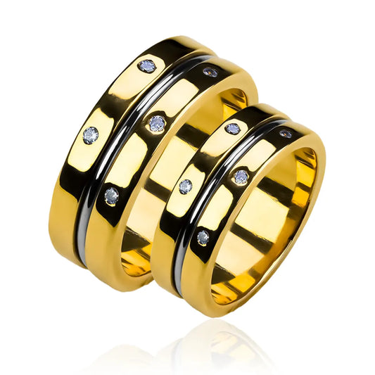 Argollas de matrimonio Paisa Style, fabricados en oro de 18k por Joyería Caracas, viene con certificado de autenticidad y garantía de por vida.