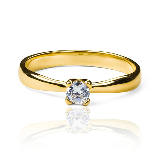 Anillo de compromiso pareid love de Joyería Caracas. Hecho en oro 18k con certificado de calidad y garantía de por vida.