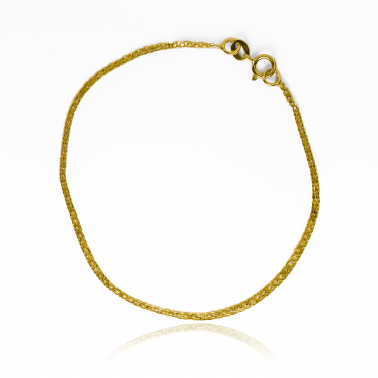 Pulsera Bismarck SS 19 elaborada en oro 18K por Joyería Caracas, cuenta con garantía para toda la vida.