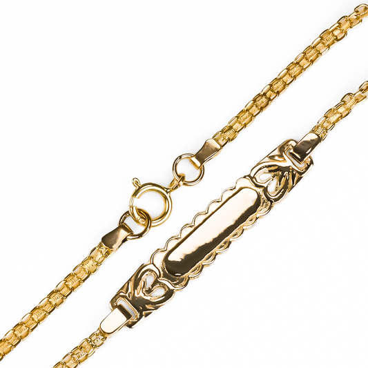Pulsera Bismarck Style nube M. Hecha de oro 18K por Joyería Caracas, esta pulsera es una obra de arte que elevará tu estilo a otro nivel. Con garantía de por vida.