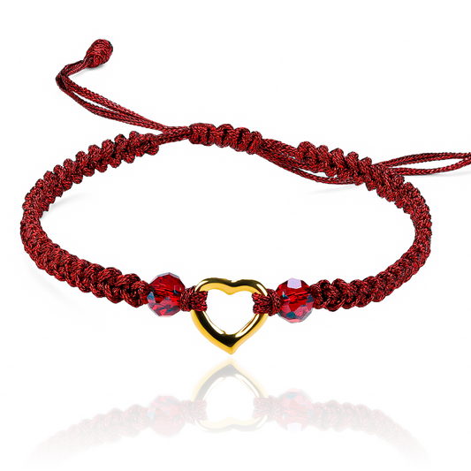 Pulsera Corazón liso M JT elaborada en Oro 18K por Joyería Caracas, cuenta con garantía de por vida.