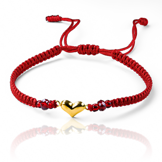 Pulsera Corazón soplado JT elaborada en Oro 18K por Joyería Caracas. Además, te garantizamos su calidad de por vida.