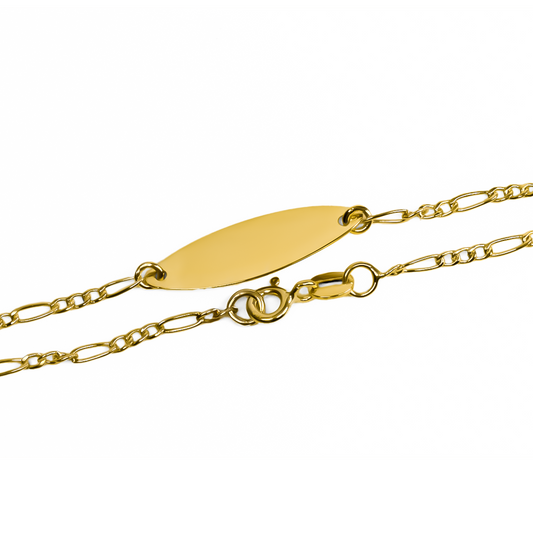 Pulsera Cubana 3X1 Oval lisa. Hecha de Oro 18K y diseñada por Joyería Caracas, esta pulsera es sinónimo de elegancia y exclusividad. Con garantía de por vida.