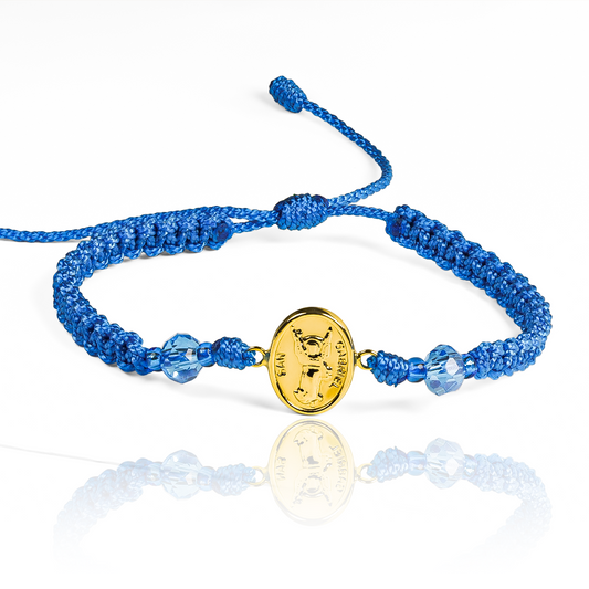 Pulsera San Gabriel Arcángel. Hecho de oro 18K por Joyería Caracas asegura una garantía de por vida.
