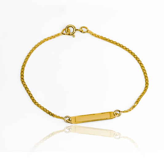 Pulsera Square Bismarck en Oro 18K de Joyería Caracas. Con una garantía para toda la vida.