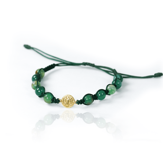 Pulsera San Benito S de Oro 18K de Joyería Caracas. Con su diseño exclusivo y garantía de por vida.