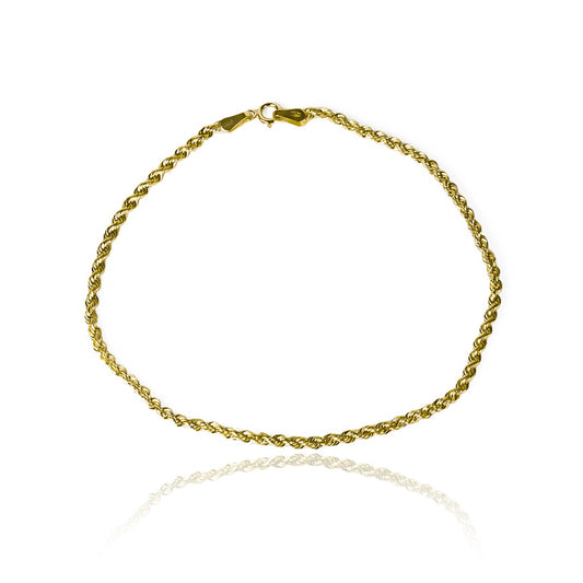Pulsera Lazo S elaborada en Oro 18K por Joyería Caracas. Además, viene con una garantía para toda la vida.