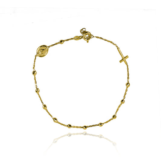 Denario Diamantado I fabricado en oro 18K por Joyería Caracas. Cuenta con certificado de calidad y garantía de por vida.