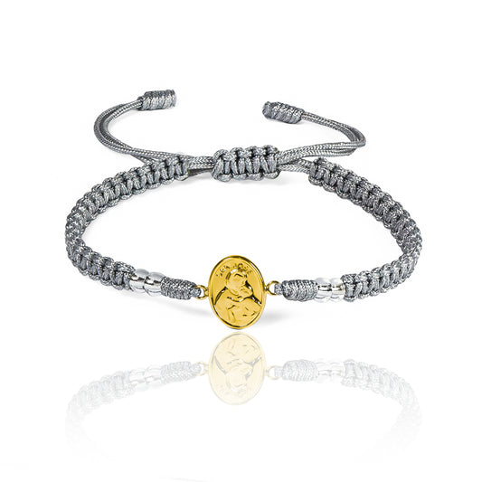 Pulsera San José L de Oro 18K. Diseñada por Joyería Caracas, garantizada para toda la vida.