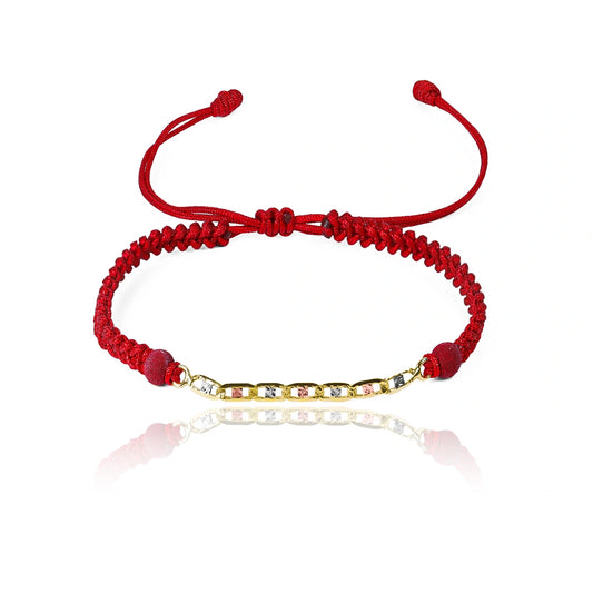 Pulsera Escalera 3 oros II. Elaborada en oro de 18K por Joyería Caracas, cuentan con certificado de calidad y garantía de por vida.