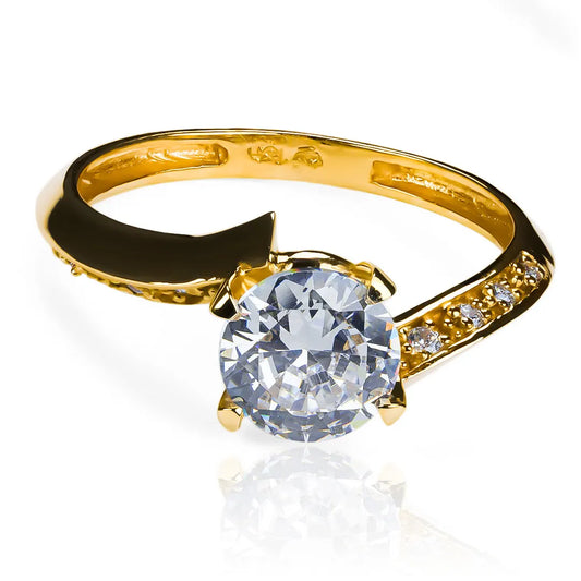 Anillo de compromiso Siim Löver de Joyería Caracas, hecho en oro 18 k y viene con un certificado de calidad y garantía para toda la vida.