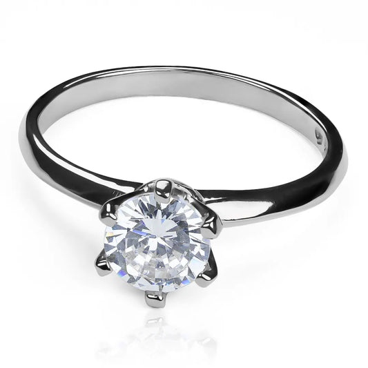 Anillo de compromiso TY 6 JC, fabricado en Joyería Caracas, elaborado en oro 18k de la más alta calidad, con certificado de garantía de por vida.