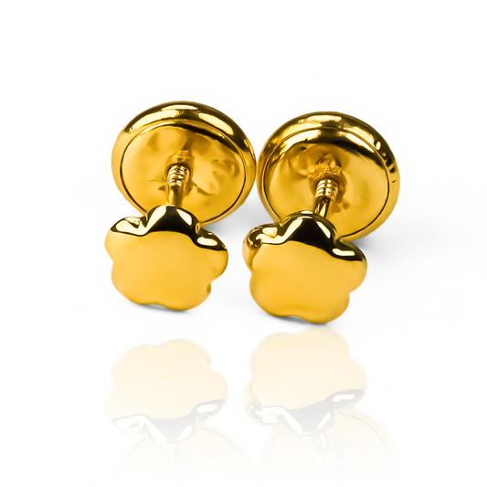 Topitos Especial Star lisa JT. Hechos con oro 18K por Joyería Caracas, ofrecemos una garantía para toda la vida.