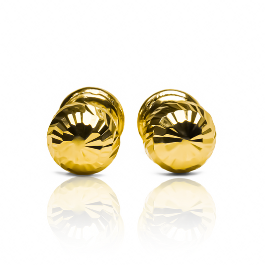 Topitos Media esfera diamantada #6. Hecho con oro 18K, esta joya de Joyería Caracas garantiza una elegancia atemporal. Con una garantía para toda la vida, esta pieza es una inversión que perdurará en su colección de alta joyería.