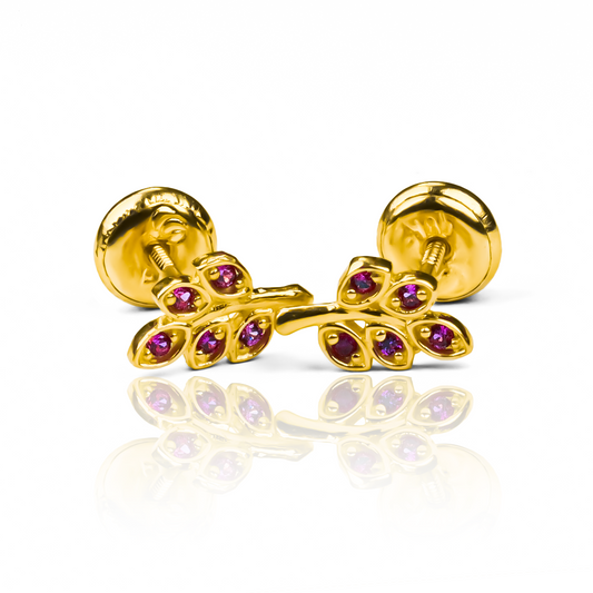 Topitos Racimo rojo de la exclusiva Joyería Caracas. Hechos de oro 18K, estos joyas únicas brillarán en cualquier ocasión. Con una garantía para toda la vida, no solo estará comprando un accesorio lujoso, sino también una inversión duradera en su estilo. Atrévase a destacar con Topitos Racimo rojo.