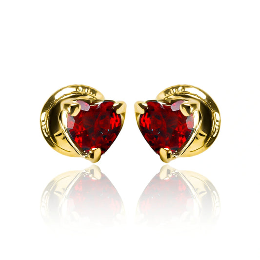 Topitos Silent Spin Heart I, fabricados en oro 18 quilates por Joyería Caracas, cuenta con una garantía para toda la vida.