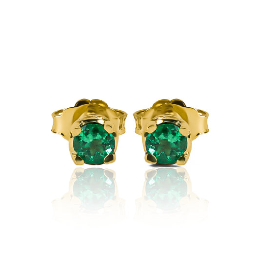 Topitos Silent Spin Round, fabricados en oro 18 quilates por Joyería Caracas, cuenta con una garantía para toda la vida, asegurando la calidad y durabilidad de tu compra.