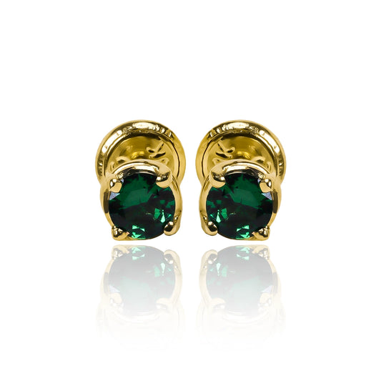 Topitos Silent Spin Redondo, fabricados en oro 18 quilates por Joyería Caracas, cuenta con una garantía para toda la vida, asegurando la calidad y durabilidad de tu compra.