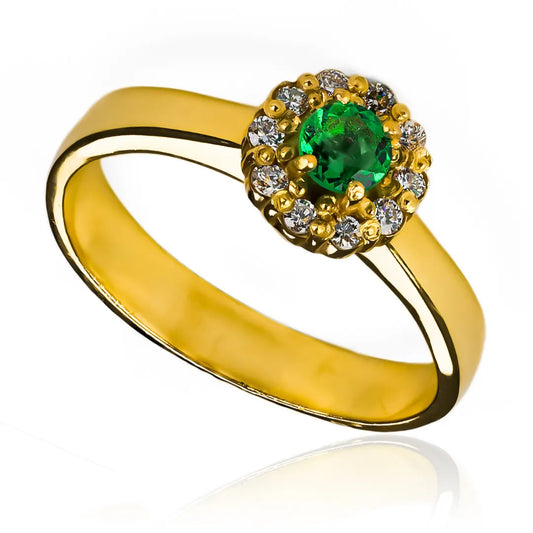 Anillo de compromiso Versalles de Joyería Caracas en oro 18k con certificado de calidad y garantía de por vida.