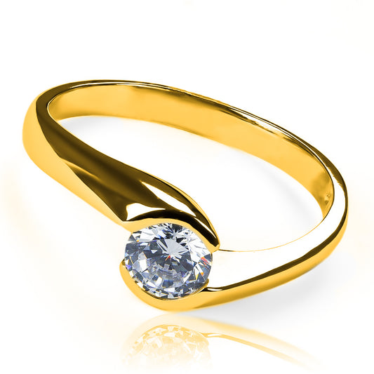 Anillo de compromiso cheffS de Joyería Caracas, elaborada en oro de 18k y acompañada de un certificado de calidad y garantía para toda la vida.