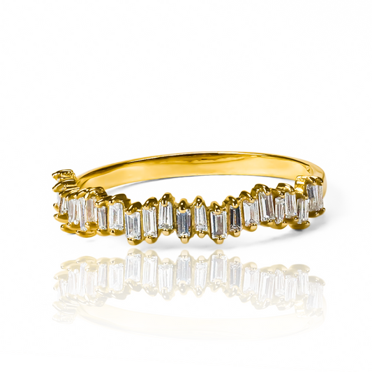 Anillo diamond trapezoids jc de Joyería Caracas en oro 18k. Con su diseño exclusivo y la garantía para toda la vida.