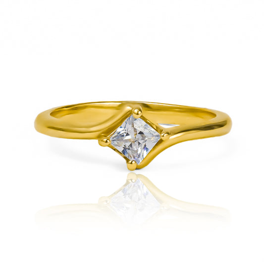 Anillo de compromiso dual love I es la elección perfecta para sellar tu amor, fabricado en Joyería Caracas en oro de 18k y viene con certificado de calidad y garantía de por vida.