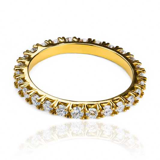 Anillo endless 2.0M de Joyería Caracas. Fabricado en oro 18k, este anillo es una inversión atemporal con garantía de por vida.