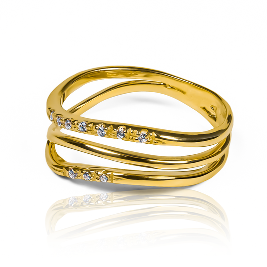 Joyería Caracas con nuestro Anillo nature branches. Fabricado con oro 18k de alta calidad, con garantía para toda la vida.