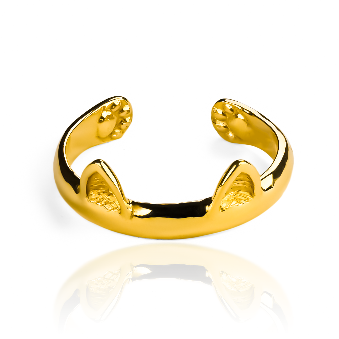Anillo de gato de oro sale