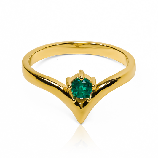 Anillo pointed. Hecho con oro 18k, este impresionante anillo de Joyería Caracas te asegura una garantía de por vida.