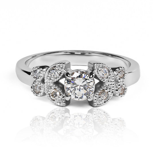 Anillo butterflies fabricado por Joyería Caracas en oro 18k, cuenta con un certificado de calidad y garantía de por vida.