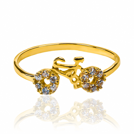 Anillo Specialized Cristales JC. Hecho con Joyería Caracas de oro 18k de la más alta calidad, con cristales delicadamente incrustados. Obtén la máxima garantía para toda la vida.