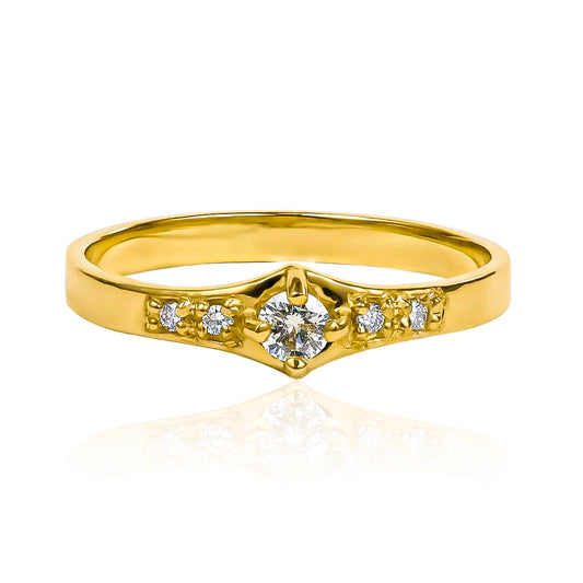 Anillo de compromiso Temptation II Diamonds, elaborado en oro 18k por Joyería Caracas, viene con certificado de calidad y garantía de por vida.