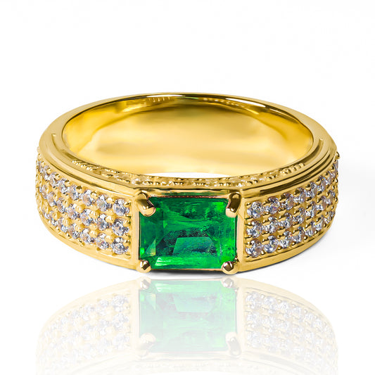 Anillo emerald baguette II (Pieza única)