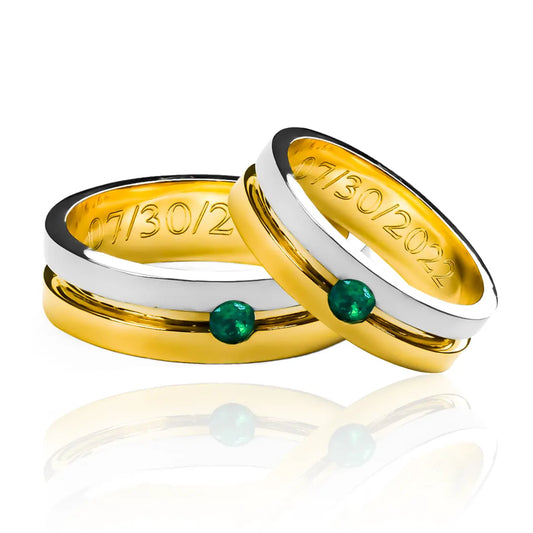 Argollas de matrimonio Perfect Love, elaboradas en oro 18k de Joyería Caracas, cada argolla viene con un certificado de calidad y garantía para toda la vida.
