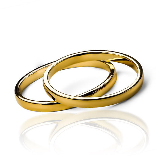 Argollas de matrimonio Classic, elaboradas en oro 18k por Joyería Caracas, cuentan con un certificado de calidad y garantía para toda la vida.