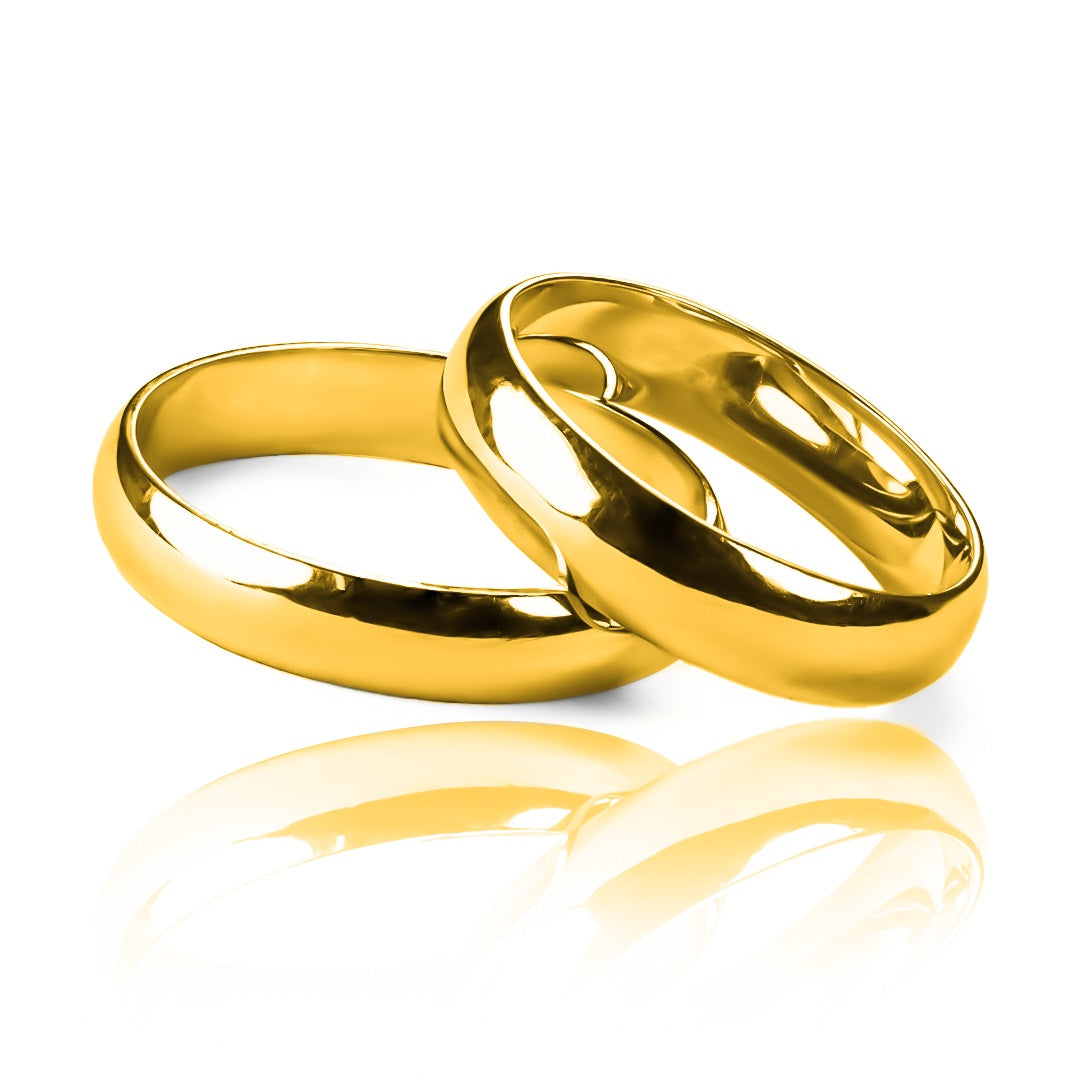 Argollas de matrimonio classic II media cana Joyeria Caracas