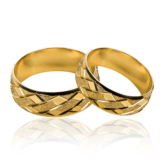 Argollas de matrimonio dijämant, elaboradas en oro de 18 quilates, cuenta con certificado de calidad y garantía de por vida.