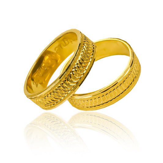 Argollas de Matrimonio Endless Love, elaboradas en oro 18k, cuentan con un certificado de calidad y garantía de por vida.