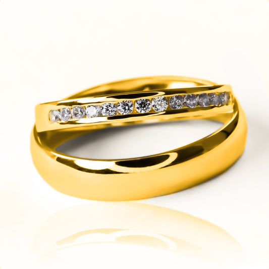 Argollas de matrimonio god's hand, fabricadas en oro 18k de Joyería Caracas, simbolizan un compromiso eterno, cuentan con un certificado de calidad y garantía para toda la vida.