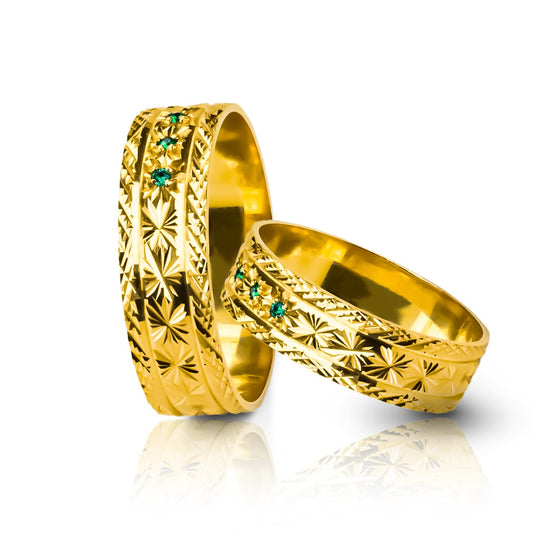 Argollas de Matrimonio Winchester, elaboradas en oro 18k por Joyería Caracas, cuentan con un certificado de calidad y garantía de por vida.
