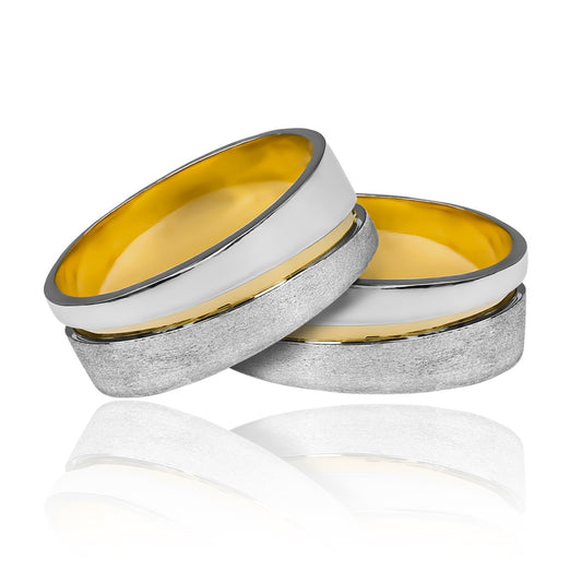 Argollas de matrimonio Zullo, elaboradas en oro 18k por Joyería Caracas, cuentan con certificado de calidad y garantía de por vida.